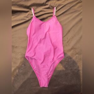 SHEIN pink low back in one piece